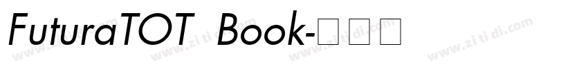 FuturaTOT  Book字体转换